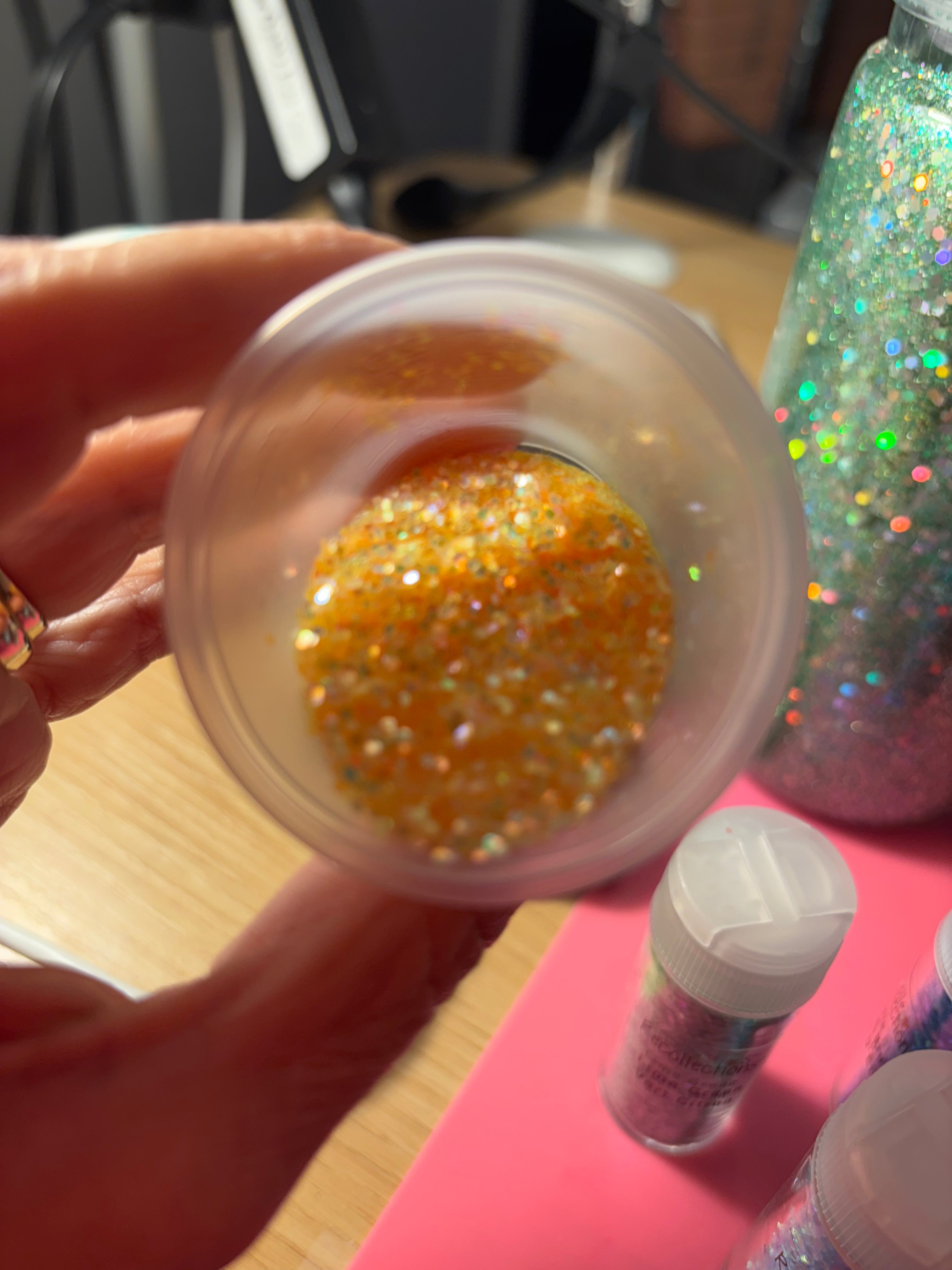Glitter Sunrise Yellow Custom