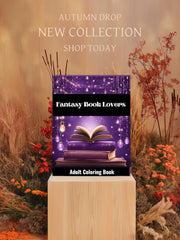 Fantasy Book Lovers Adult Coloring Book