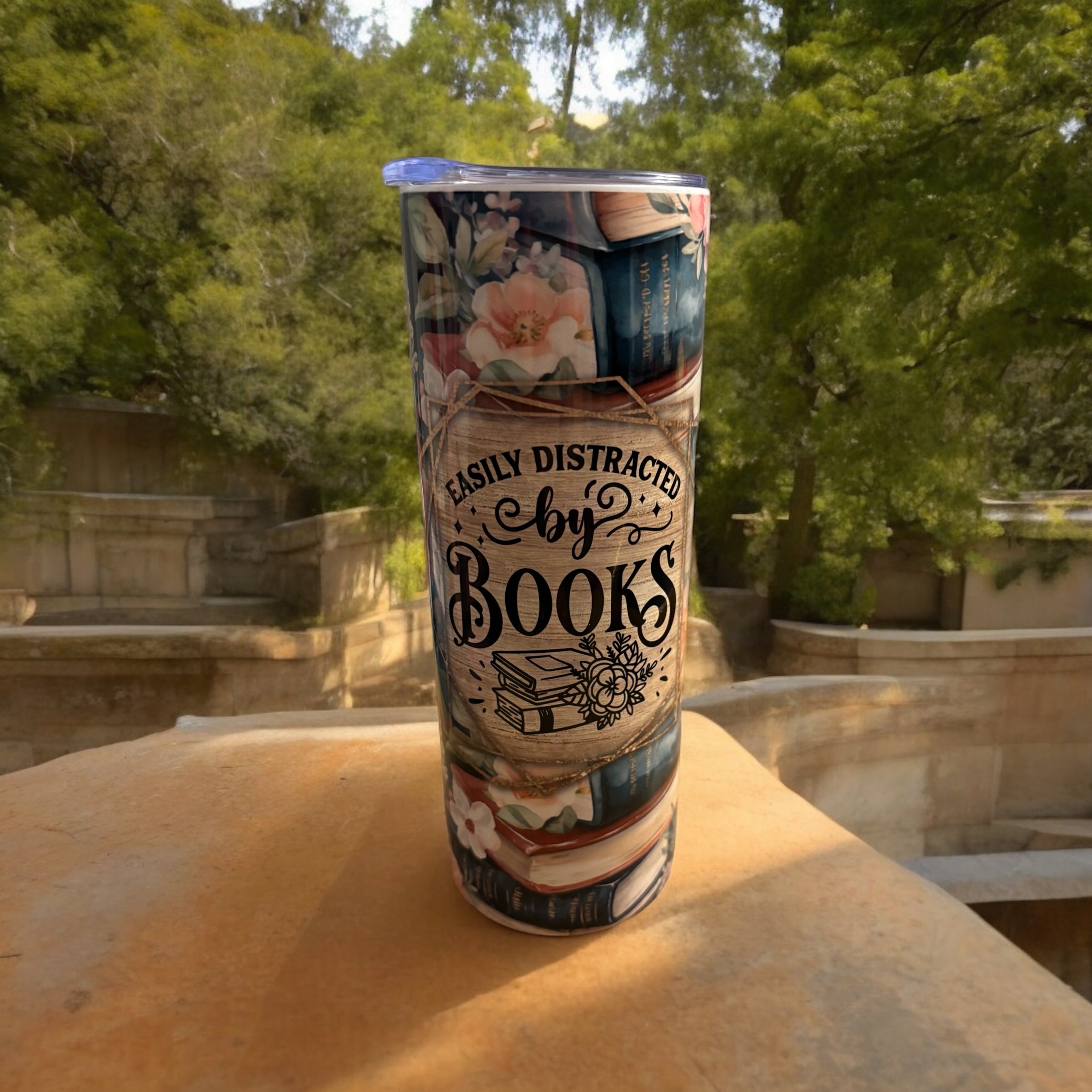 Book lovers tumbler/ 20 oz stainless steel