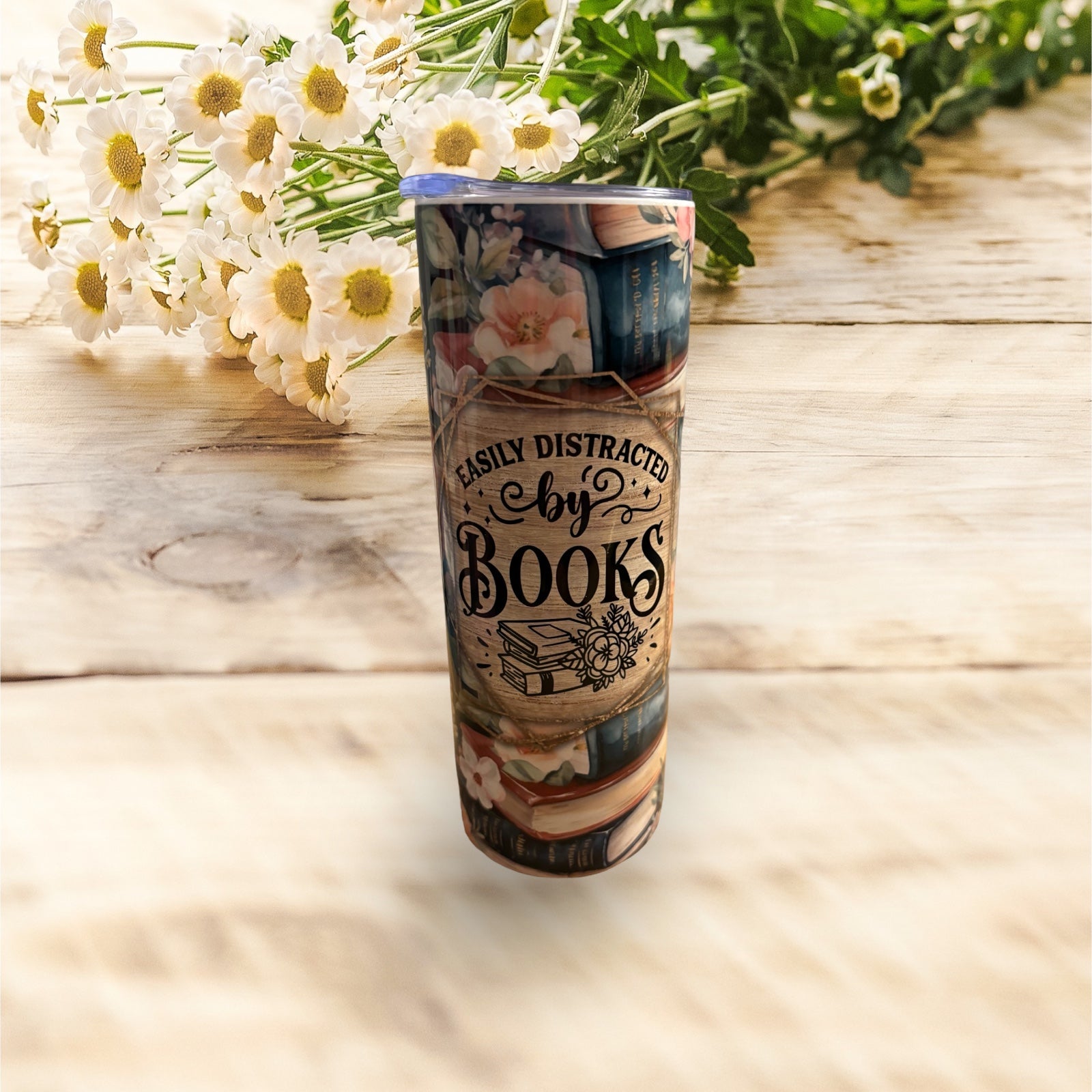 Book lovers tumbler/ 20 oz stainless steel