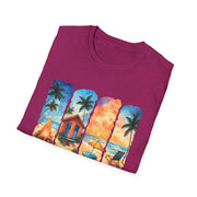 Beach Life Unisex Softstyle T-Shirt – Perfect for Summer Vibes and Coastal Adventures