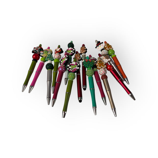 Beaded Christmas Pens CLEARANCE