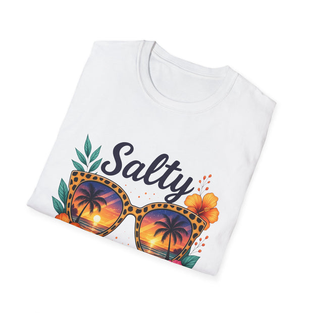 Salty Vibes Unisex Softstyle T-Shirt - Perfect for Beach Days and Summer Fun