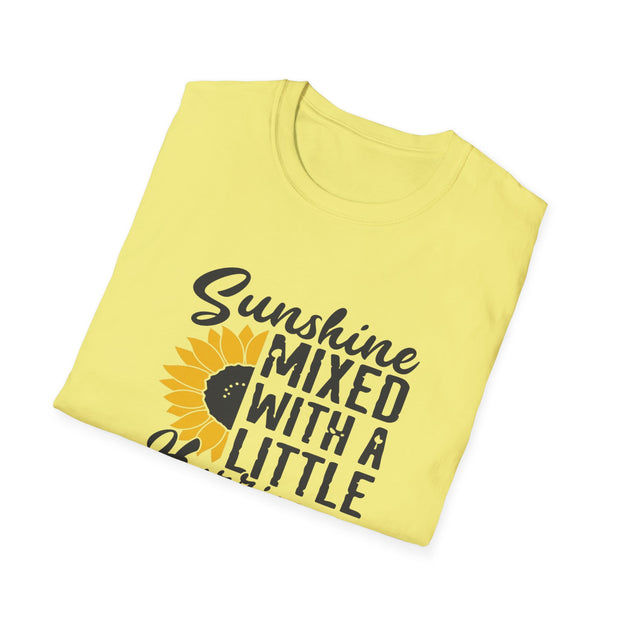 Sunshine Mixed With A Little Hurricane Unisex Softstyle T-Shirt - Perfect Casual Wear for Nature Lovers