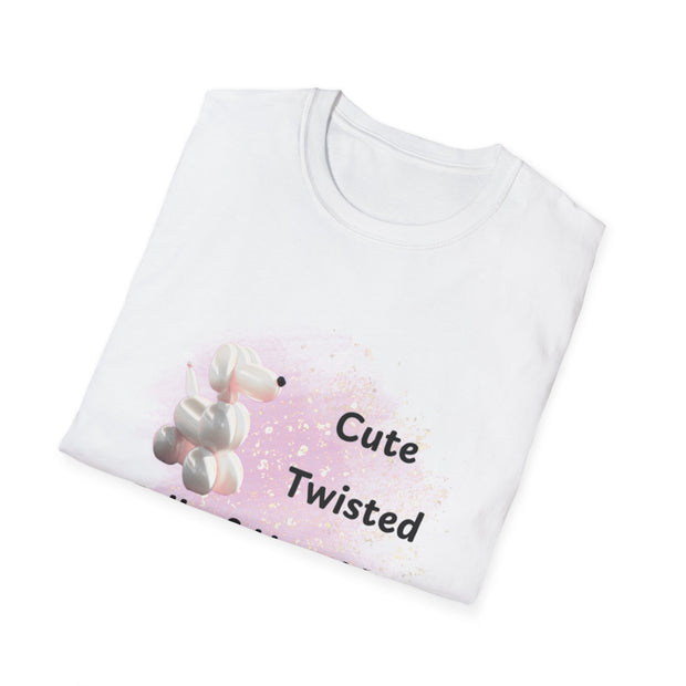 Cute Twisted Hot Air Balloon T-Shirt - Unisex Softstyle Tee for Balloon Lovers