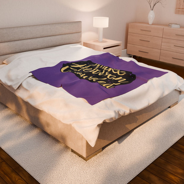Make Heaven Crowded Velveteen Plush Blanket - Cozy Throw for Comfort Lovers