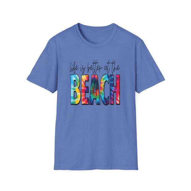 Beach Vibes Unisex Softstyle T-Shirt - "Life is Better at the Beach"