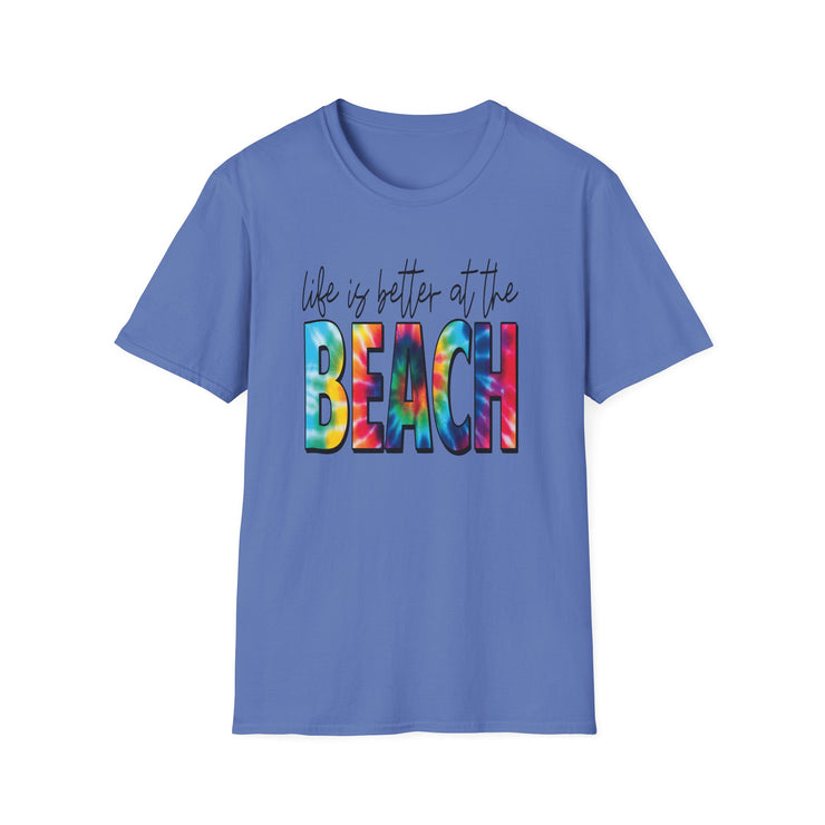 Beach Vibes Unisex Softstyle T-Shirt - "Life is Better at the Beach"