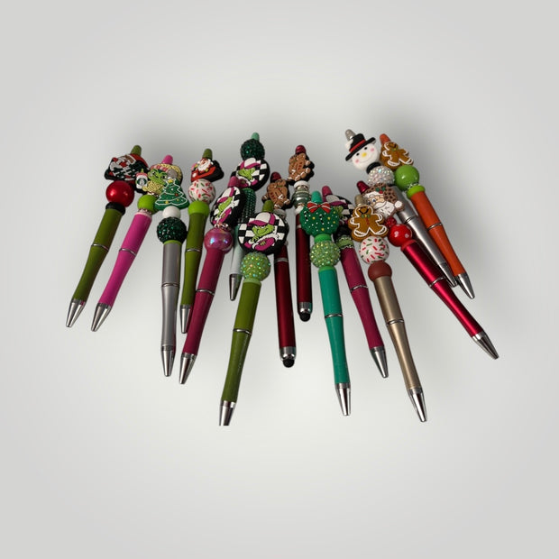 Beaded Christmas Pens CLEARANCE