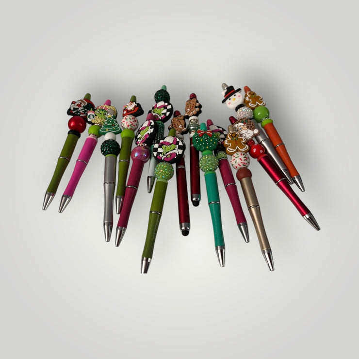 Beaded Christmas Pens CLEARANCE