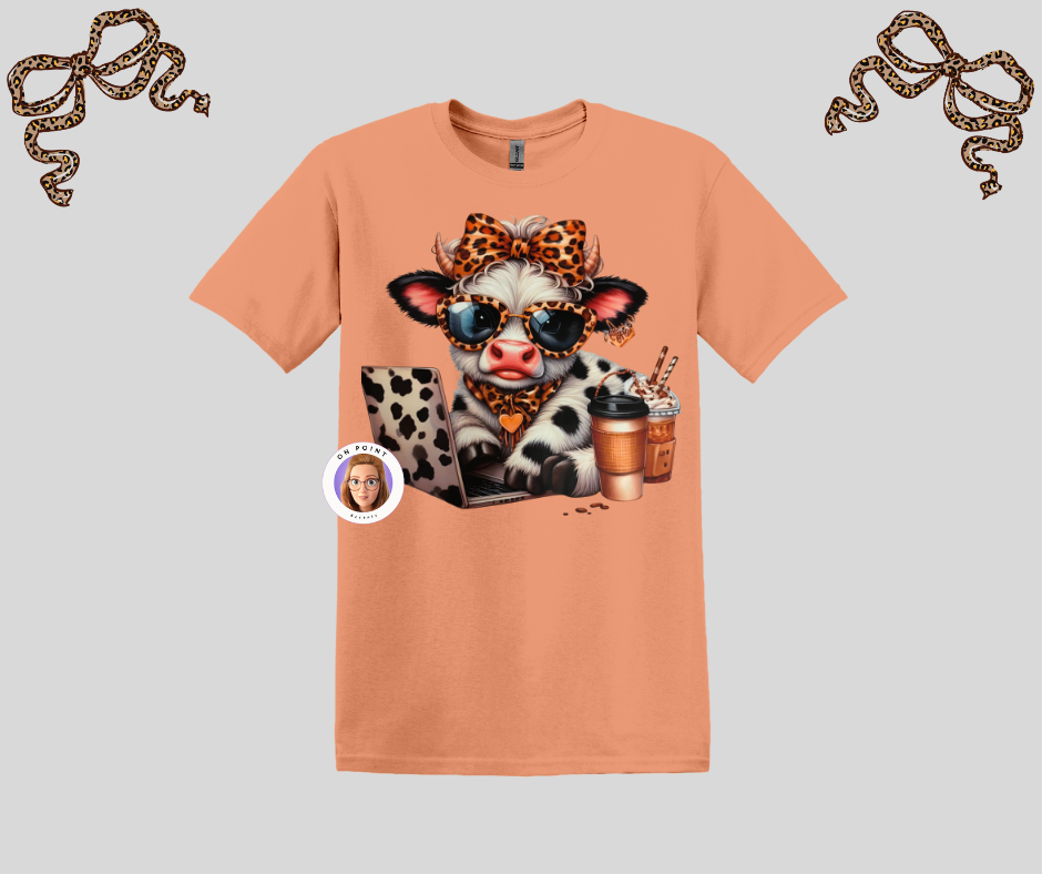 Boojee Cow Shirt/ Animal Print Tee/ Best seller