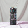 Book Lover Tumbler – “I Don’t Need Therapy, I Just Need More Books” Gothic Library Cup (20oz Skinny
