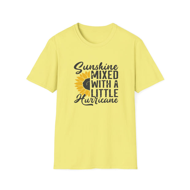 Sunshine Mixed With A Little Hurricane Unisex Softstyle T-Shirt - Perfect Casual Wear for Nature Lovers