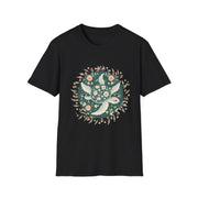 Floral Turtle Unisex Softstyle T-Shirt - Nature-Inspired Graphic Tee for Eco-Lovers