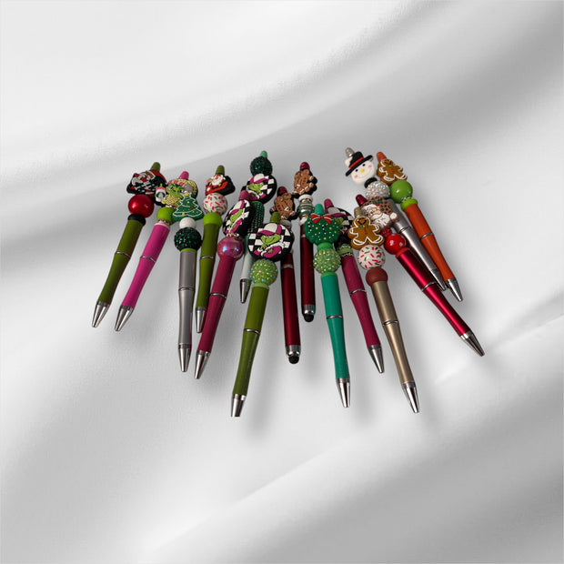 Beaded Christmas Pens CLEARANCE
