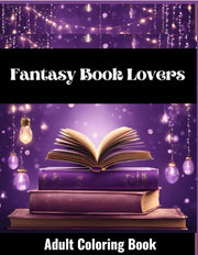 Fantasy Book Lovers Adult Coloring Book