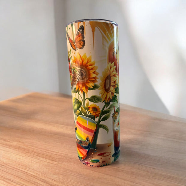 Tropical Cow Tumbler 20 ounce