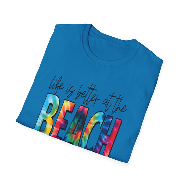 Beach Vibes Unisex Softstyle T-Shirt - "Life is Better at the Beach"