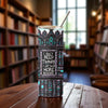 Book Lover Tumbler – “I Don’t Need Therapy, I Just Need More Books” Gothic Library Cup (20oz Skinny