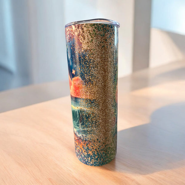 20 0z beach turtle tumbler