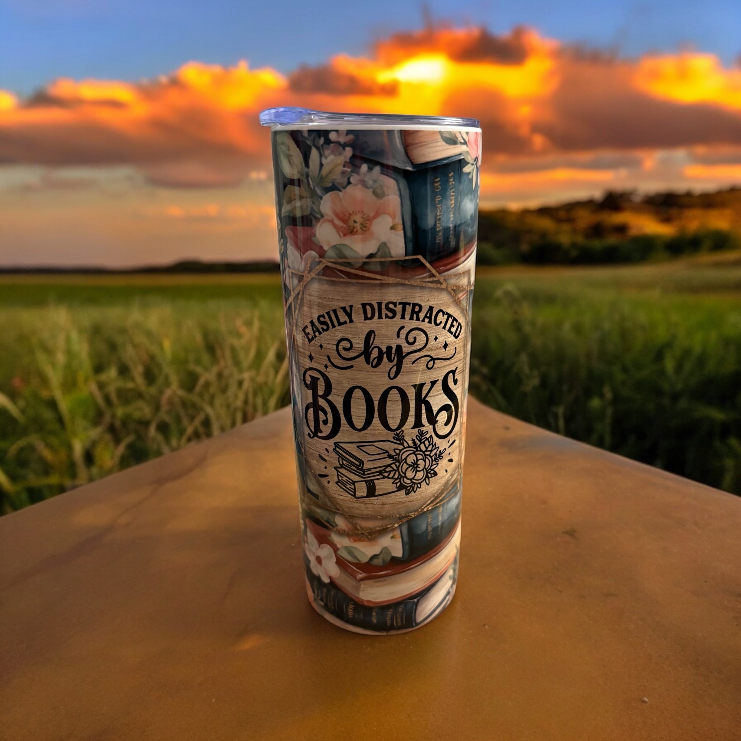 Book lovers tumbler/ 20 oz stainless steel