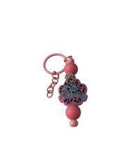 Beaded key fob zipper pull