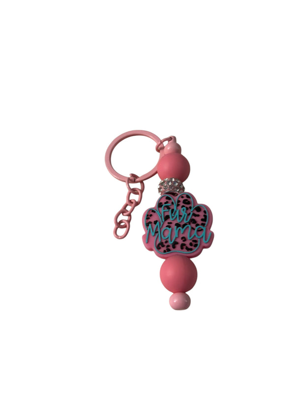 Beaded key fob zipper pull