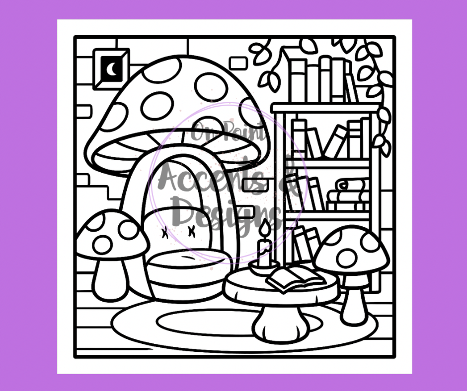 Whimsical Homes a magical interior coloring adventure