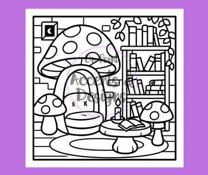 Whimsical Homes a magical interior coloring adventure