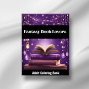 Fantasy Book Lovers Adult Coloring Book