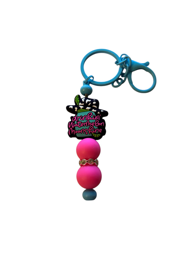 Beaded key fob zipper pull
