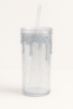 16oz Libbey Glass Cup | Custom SnowGlobe Tumbler with Glitter & Wrap Options
