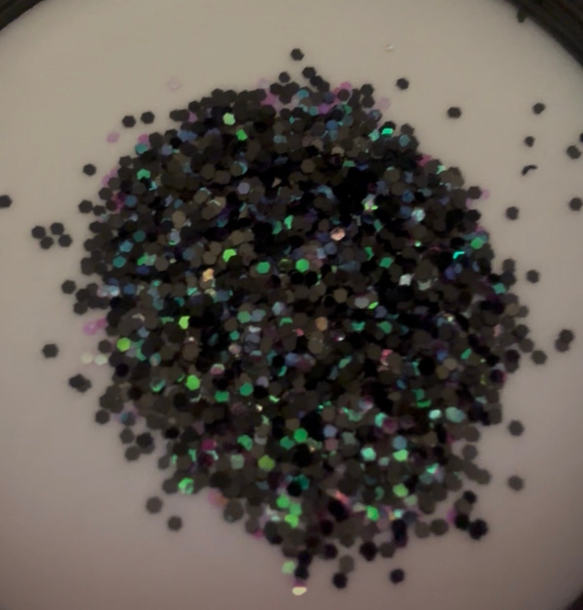 Midnight Passion – Exclusive Halloween Glitter Blend (Custom Black Holo Mix) for Tumblers, Resin, Slime & Crafts
