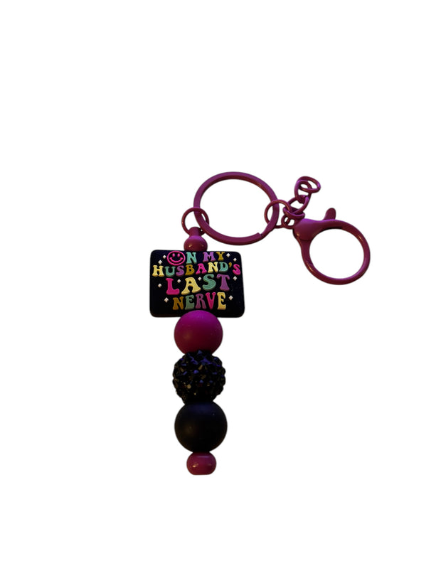 Beaded key fob zipper pull