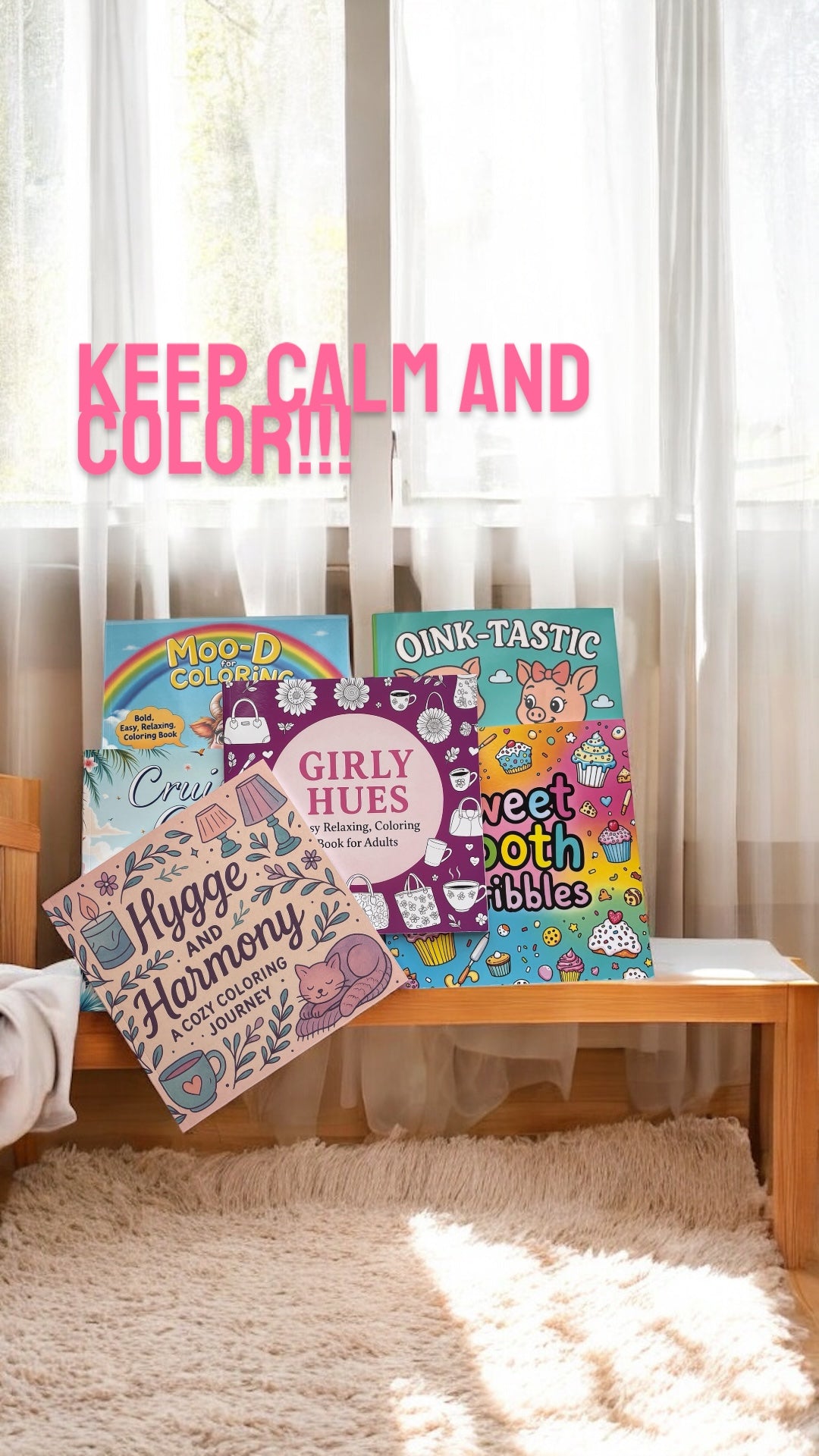 Color Me Happy – 5 Book Bundle & Save! Coloring Books Bold and Easy All Ages