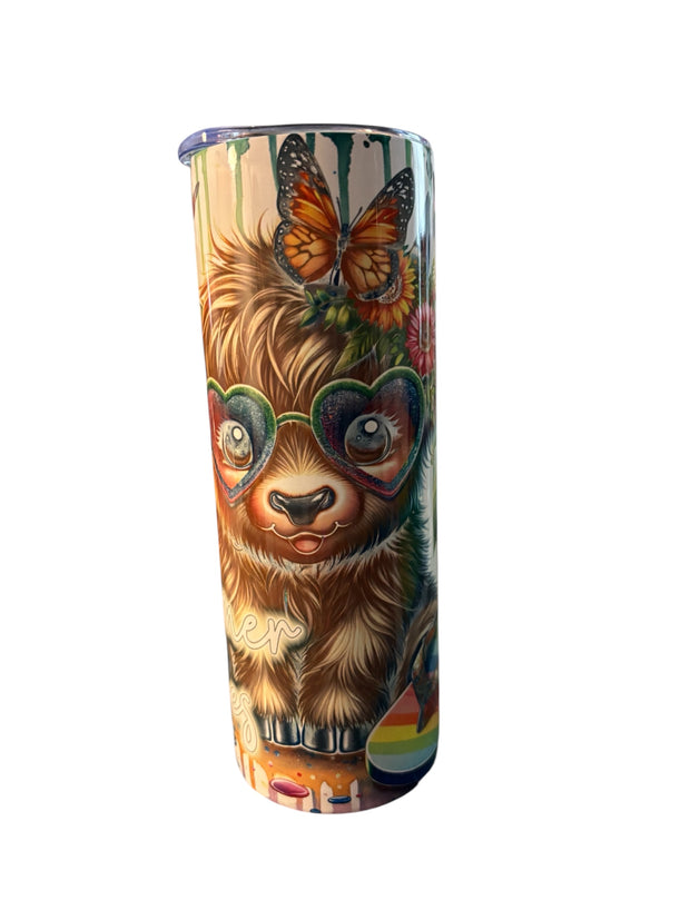 Tropical Cow Tumbler 20 ounce