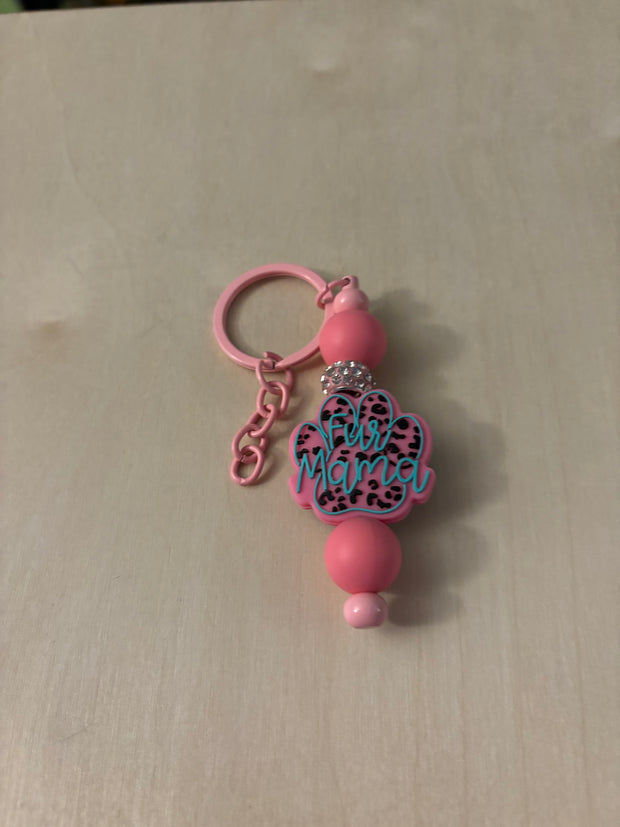 Beaded key fob zipper pull