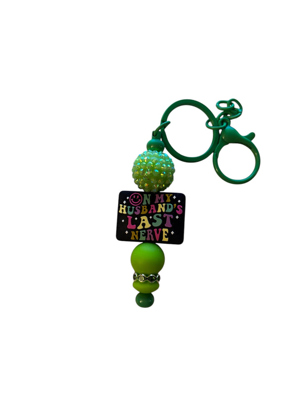 Beaded key fob zipper pull