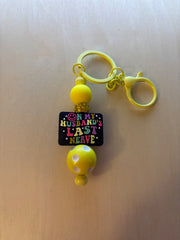 Beaded key fob zipper pull
