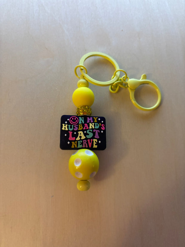 Beaded key fob zipper pull