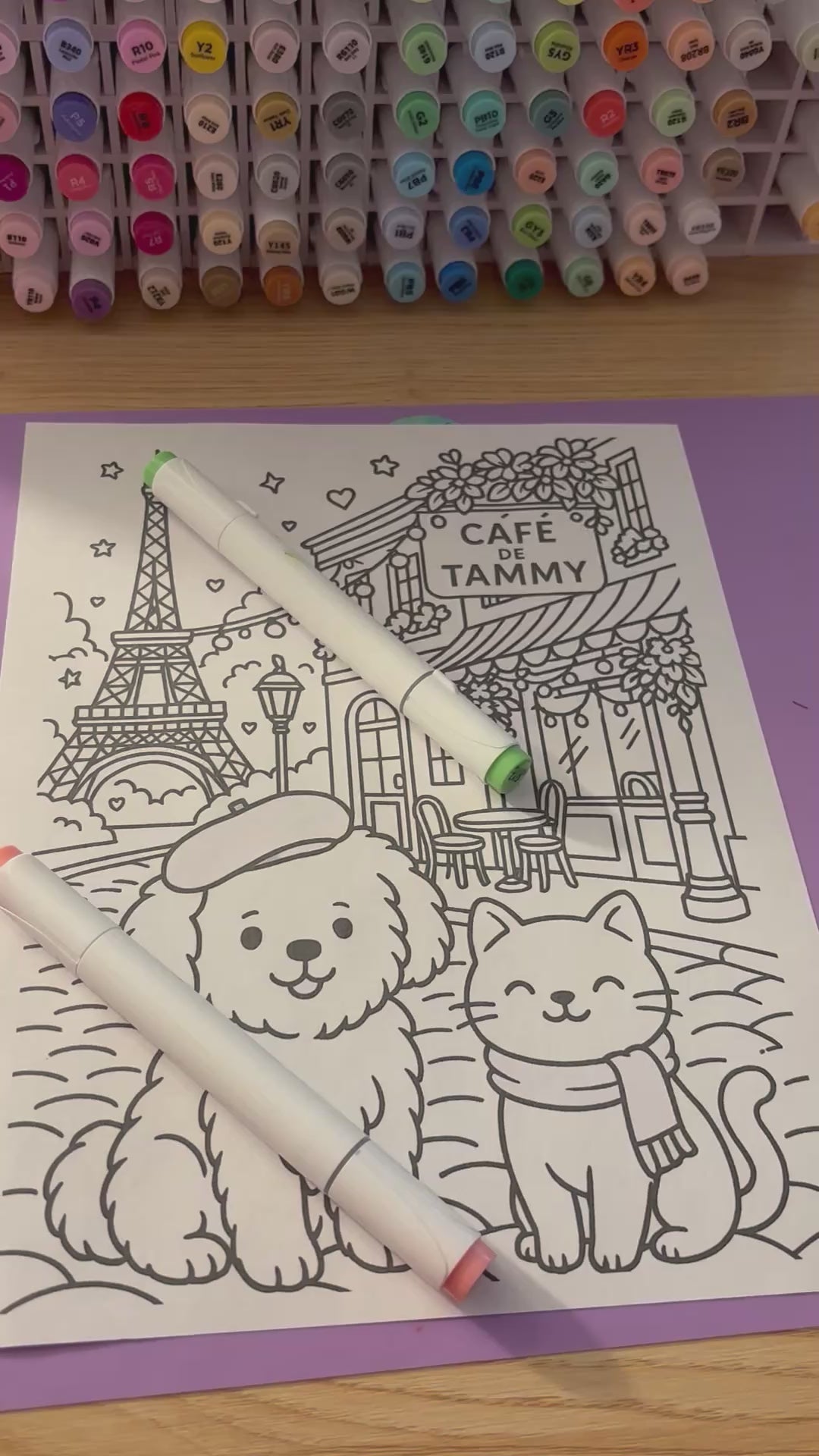 Color with me! 7/16/25 8:30 PM free coloring page